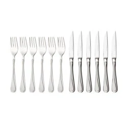 Carina σετ μαχαιροπίρουνα για κρέας 12 τμχ.