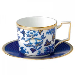 Wedgwood Hibiscus φλιτζάνι τσαγιού με πιατάκι