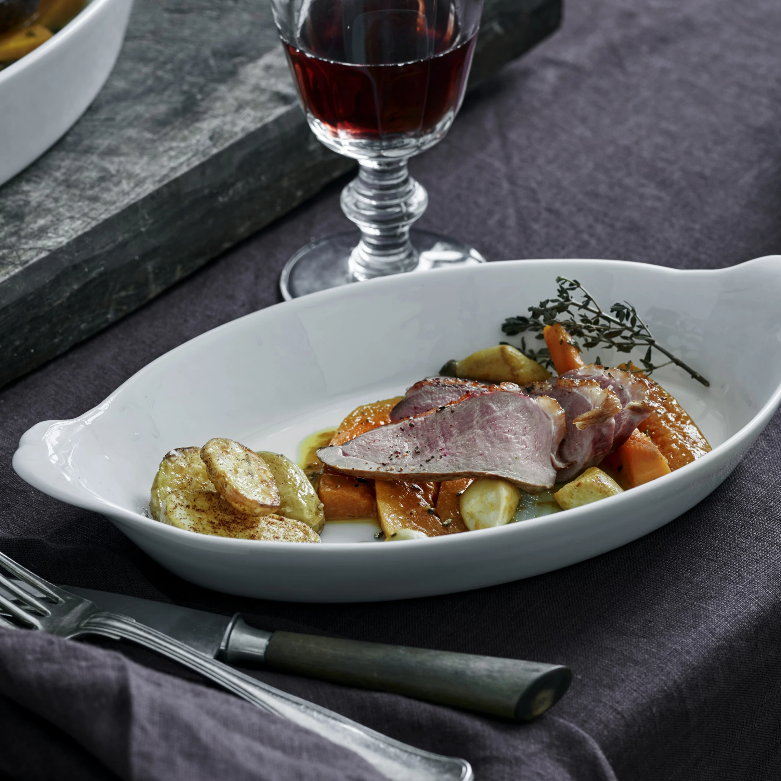 Pillivuyt πιατέλα σερβιρίσματος οβάλ λευκή 2 Pillivuyt πιατέλα σερβιρίσματος οβάλ λευκή - Image 2