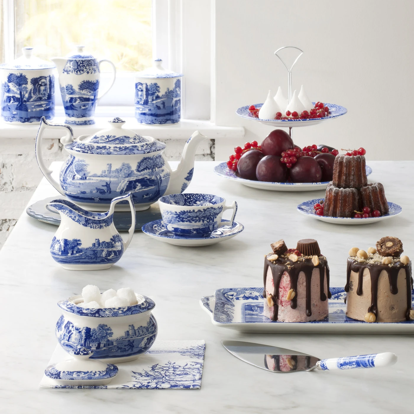 Spode Blue Italian φλιτζάνι τσαγιού και πιατάκι 4 Spode Blue Italian φλιτζάνι τσαγιού και πιατάκι - Image 4