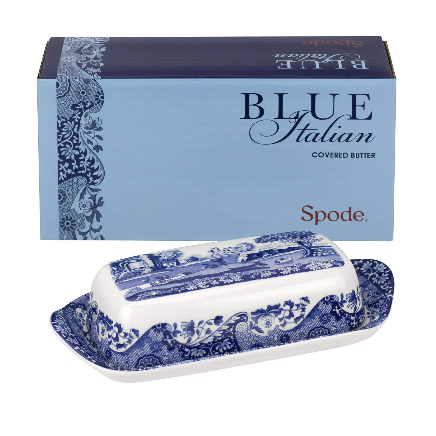 Spode Blue Italian πιάτο βουτύρου 5 Spode Blue Italian πιάτο βουτύρου - Image 5