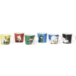 Arabia Mumin μίνι κούπες Συσκευασία 6 τεμαχίων Första Classic