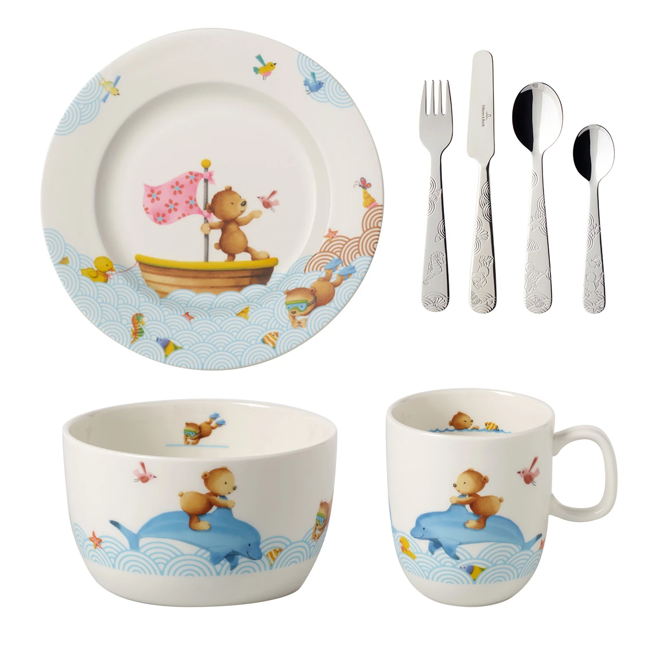 Villeroy & Boch Happy As A Bear παιδικά σκεύη φαγητού και μαχαιροπίρουνα 1 Villeroy & Boch Happy As A Bear παιδικά σκεύη φαγητού και μαχαιροπίρουνα