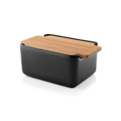 Eva Solo Nordic Kitchen πιάτο βουτύρου με δρύινο καπάκι 10x15 Cm
