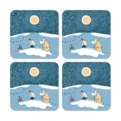 Snow Moonlight σουβέρ χειμώνας 2021 Συσκευασία 4 τεμαχίων