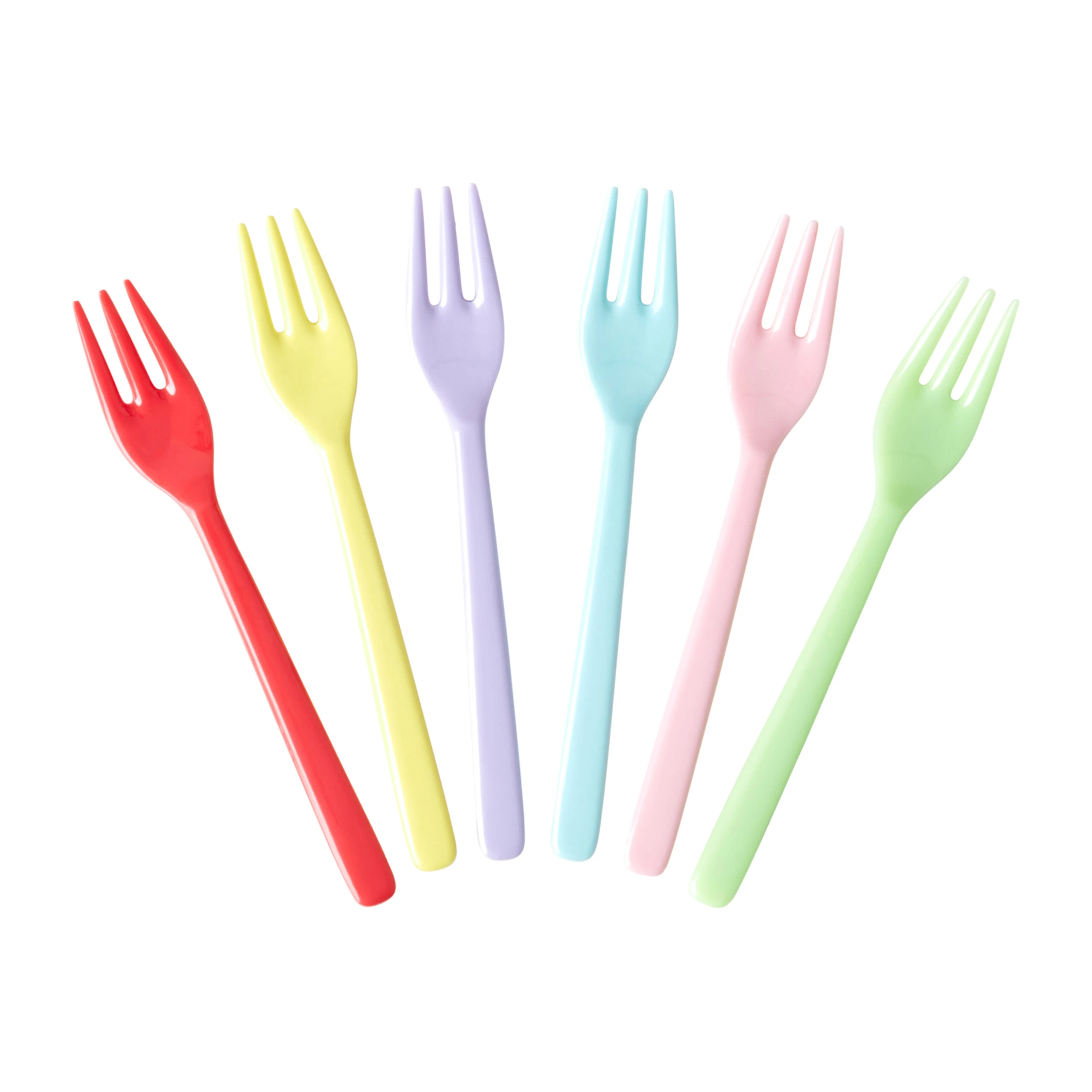 Rice πιρούνι μελαμίνης Συσκευασία 6 τεμαχίων 1 Rice πιρούνι μελαμίνης Συσκευασία 6 τεμαχίων