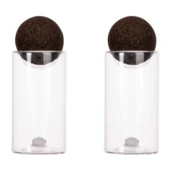 Sagaform Nature σετ αλατιέρα-πιπεριέρα με πώμα φελλού Συσκευασία 2 τεμαχίων